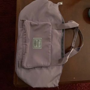 Purple tote bag